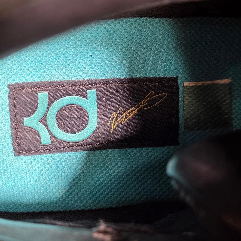 Nike KD Kevin Durant VII‎ Lifestyle Men's Black Leather 653871-001 Sz 11.5